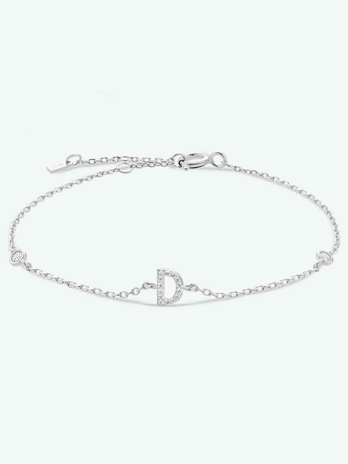 A To F Everyday Dainty Bracelet