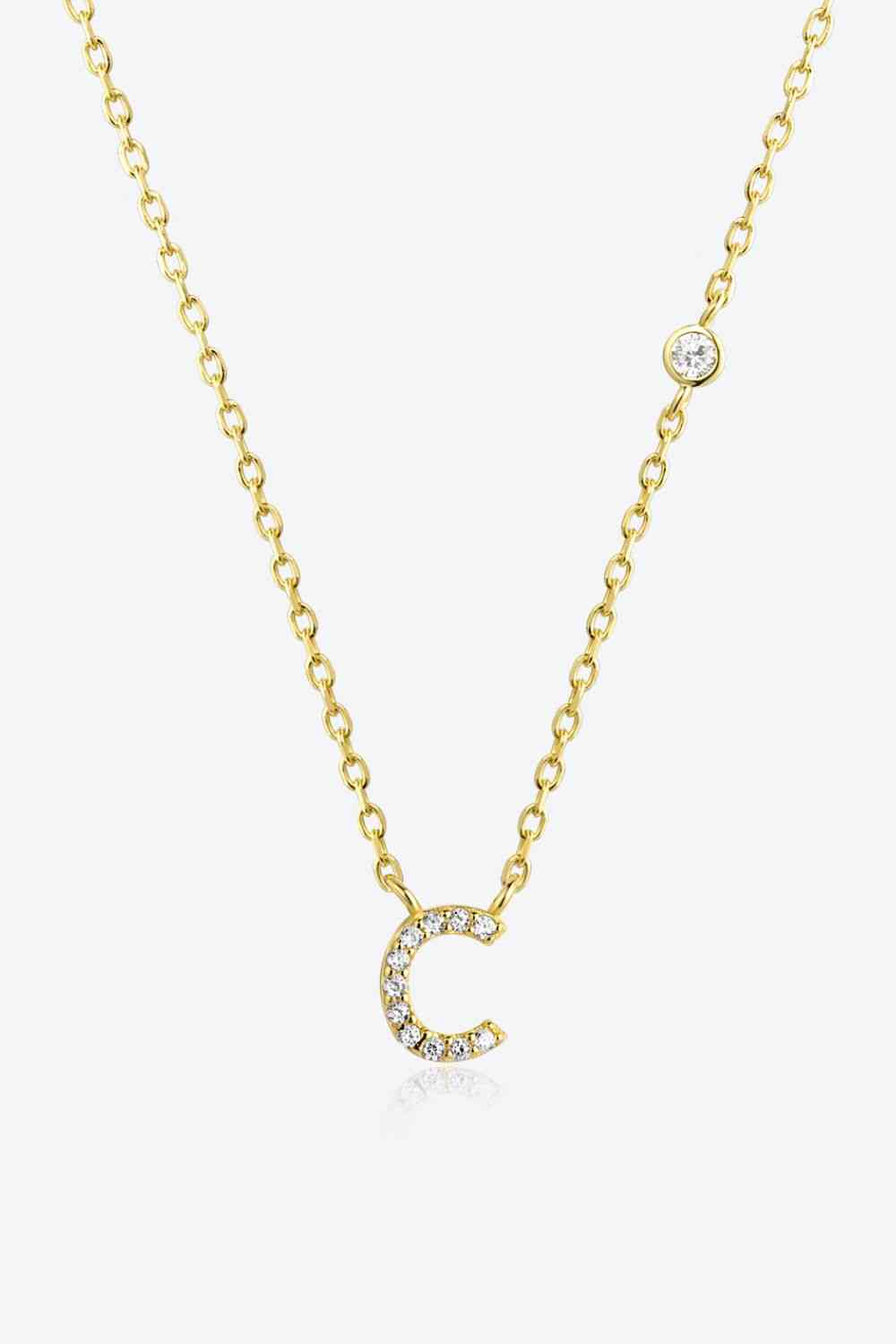 A To F Dainty Everyday Necklace