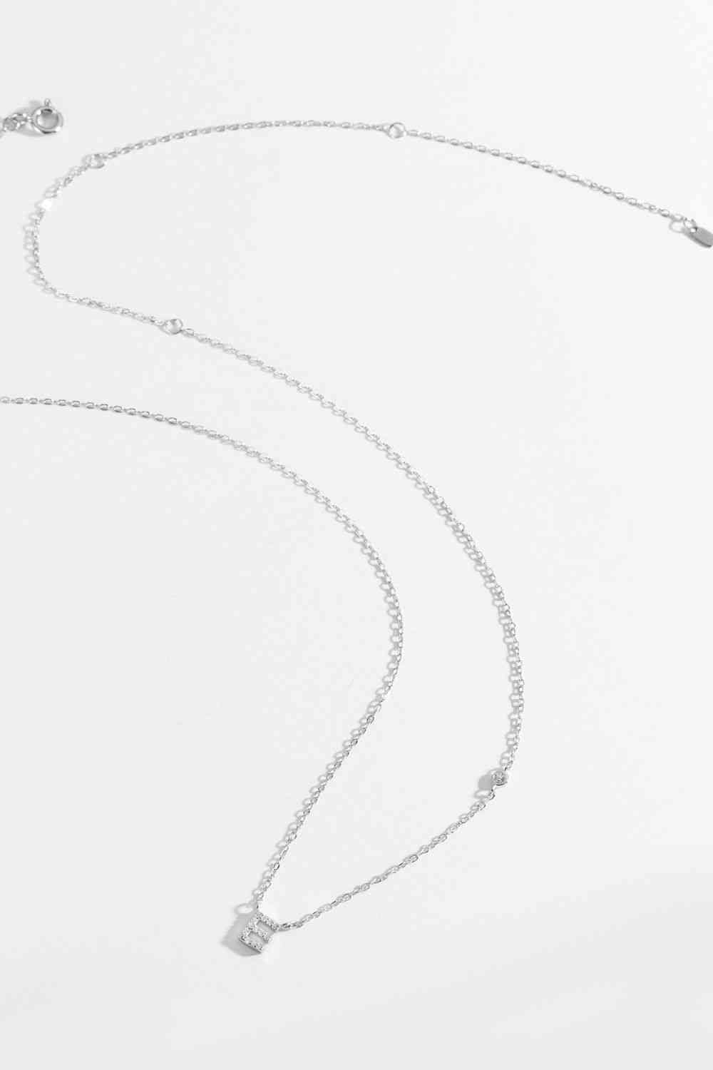 A To F Dainty Everyday Necklace