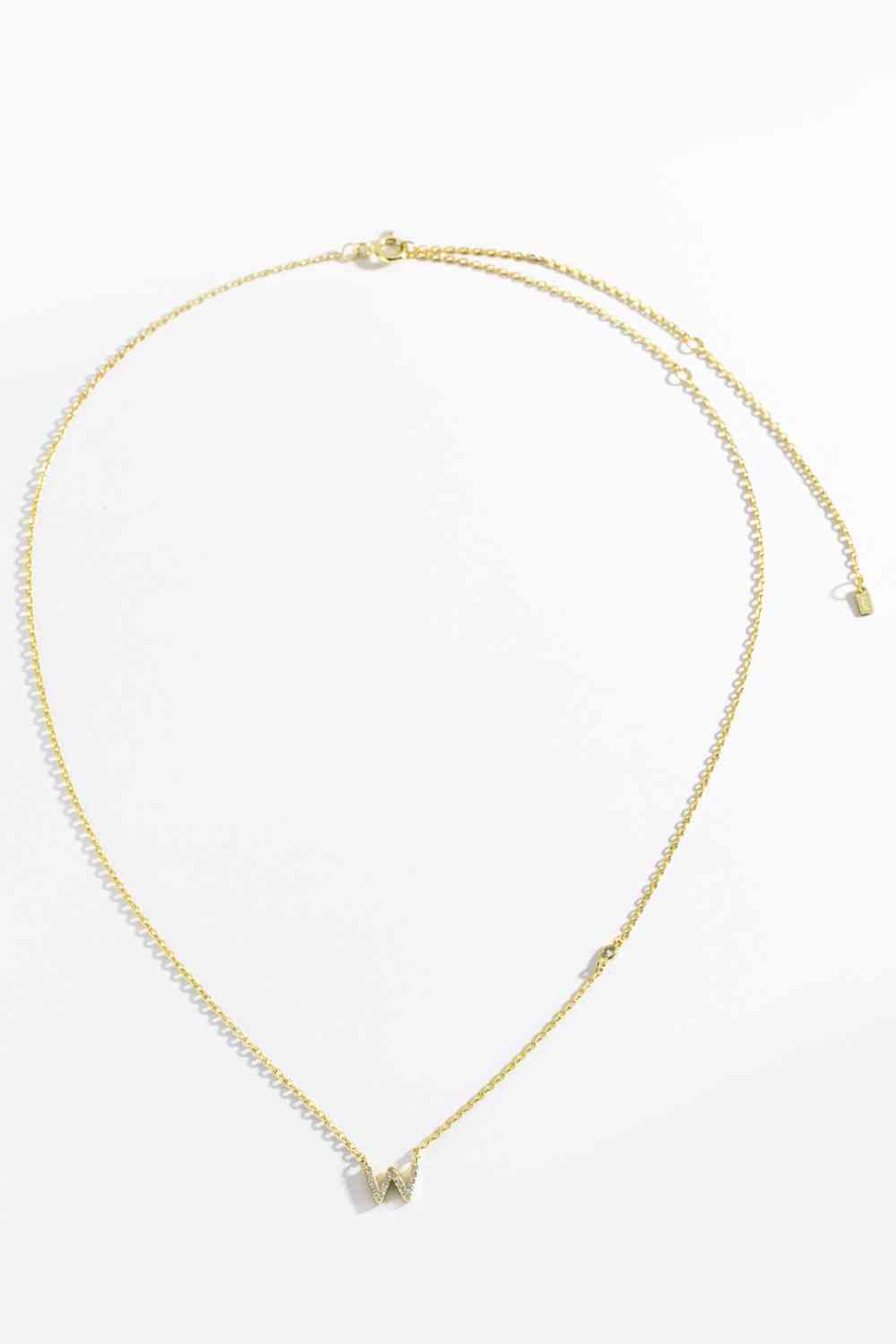 V To Z Zircon Everyday Dainty Necklace