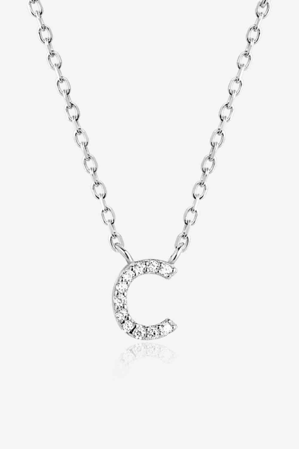 A To F Dainty Everyday Necklace