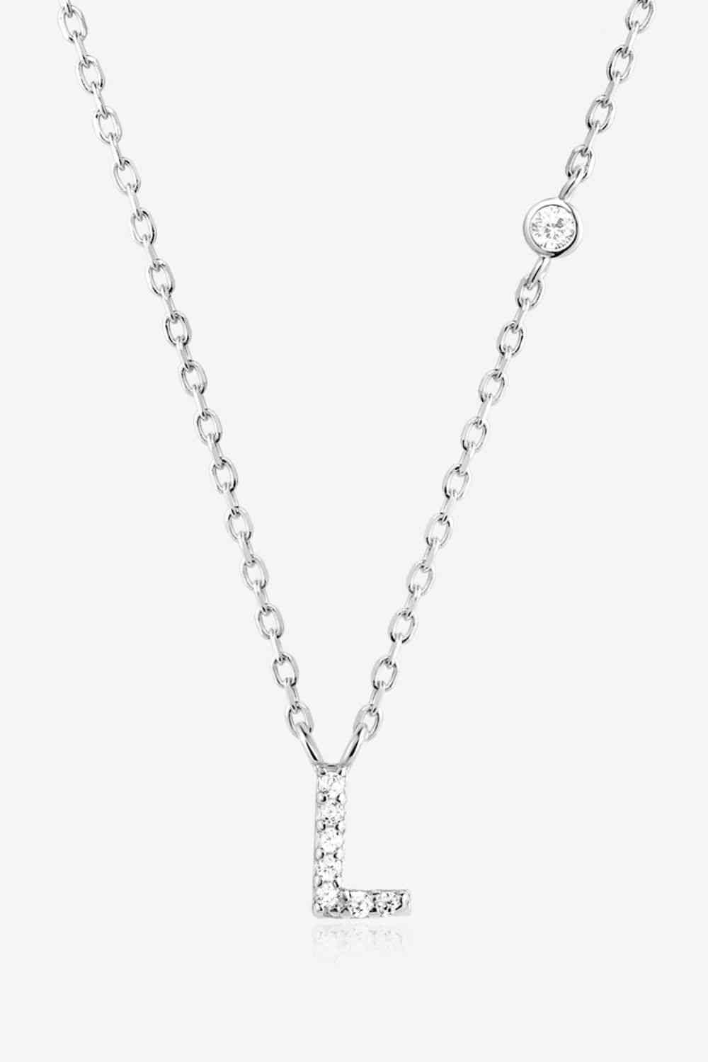 L To P Everyday Sterling Silver Necklace