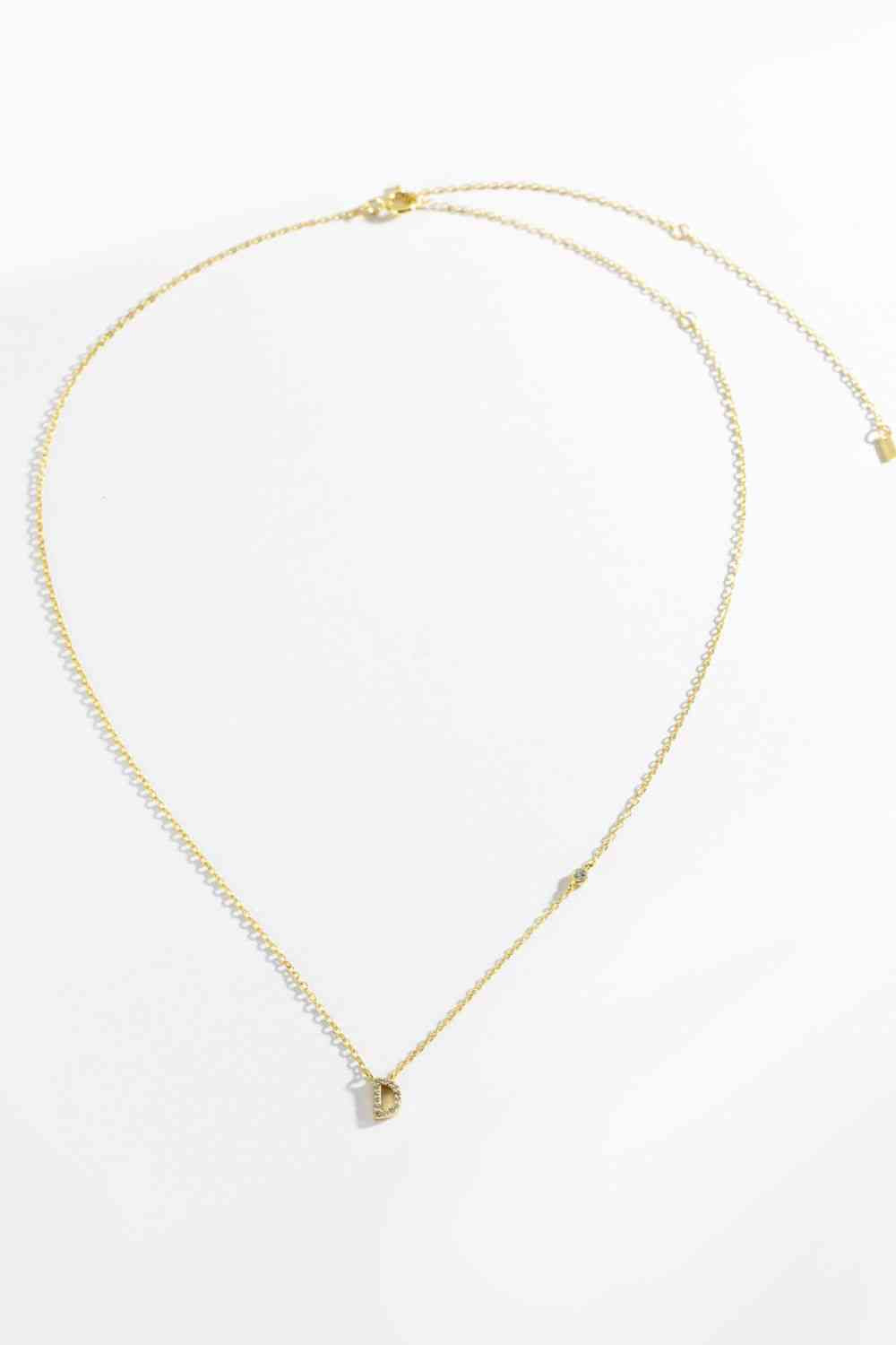 A To F Dainty Everyday Necklace