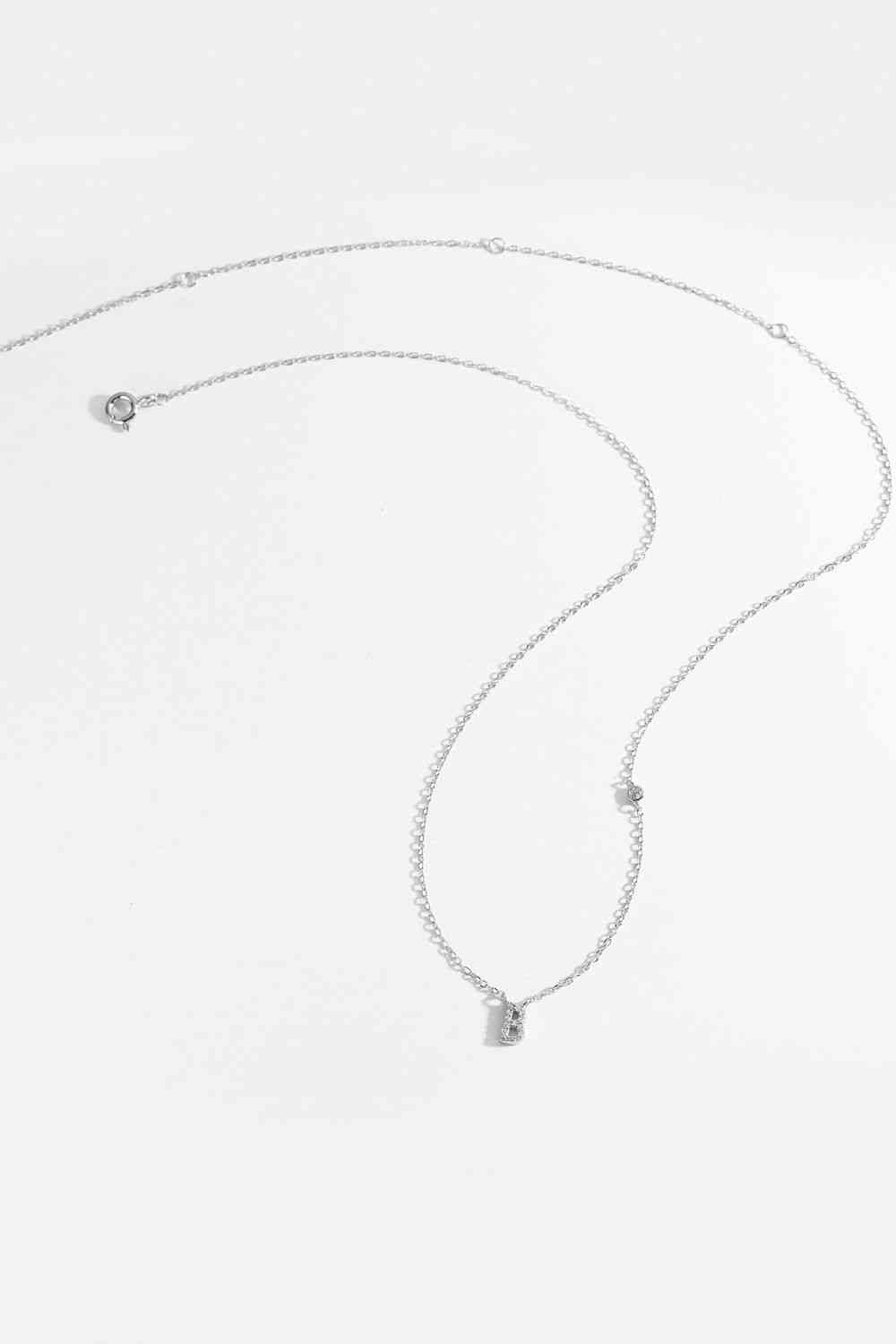 A To F Dainty Everyday Necklace