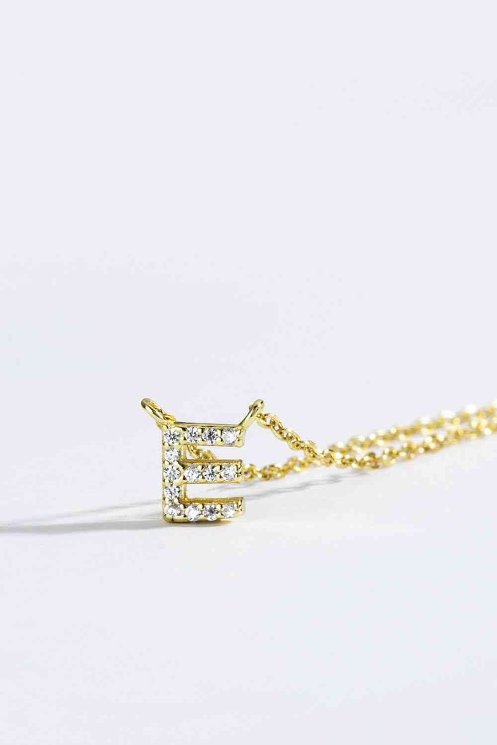 A To F Dainty Everyday Necklace