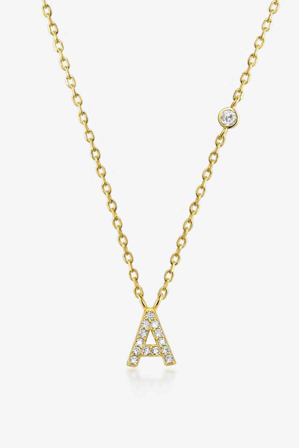 A To F Dainty Everyday Necklace