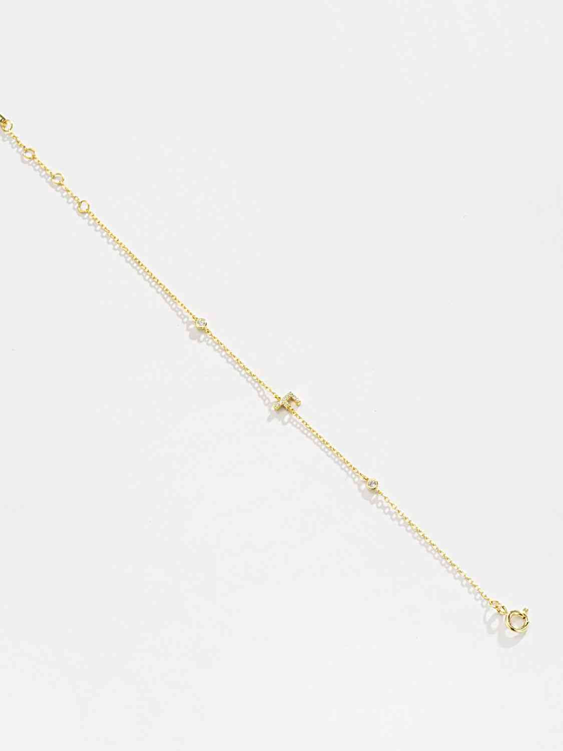 A To F Everyday Dainty Bracelet