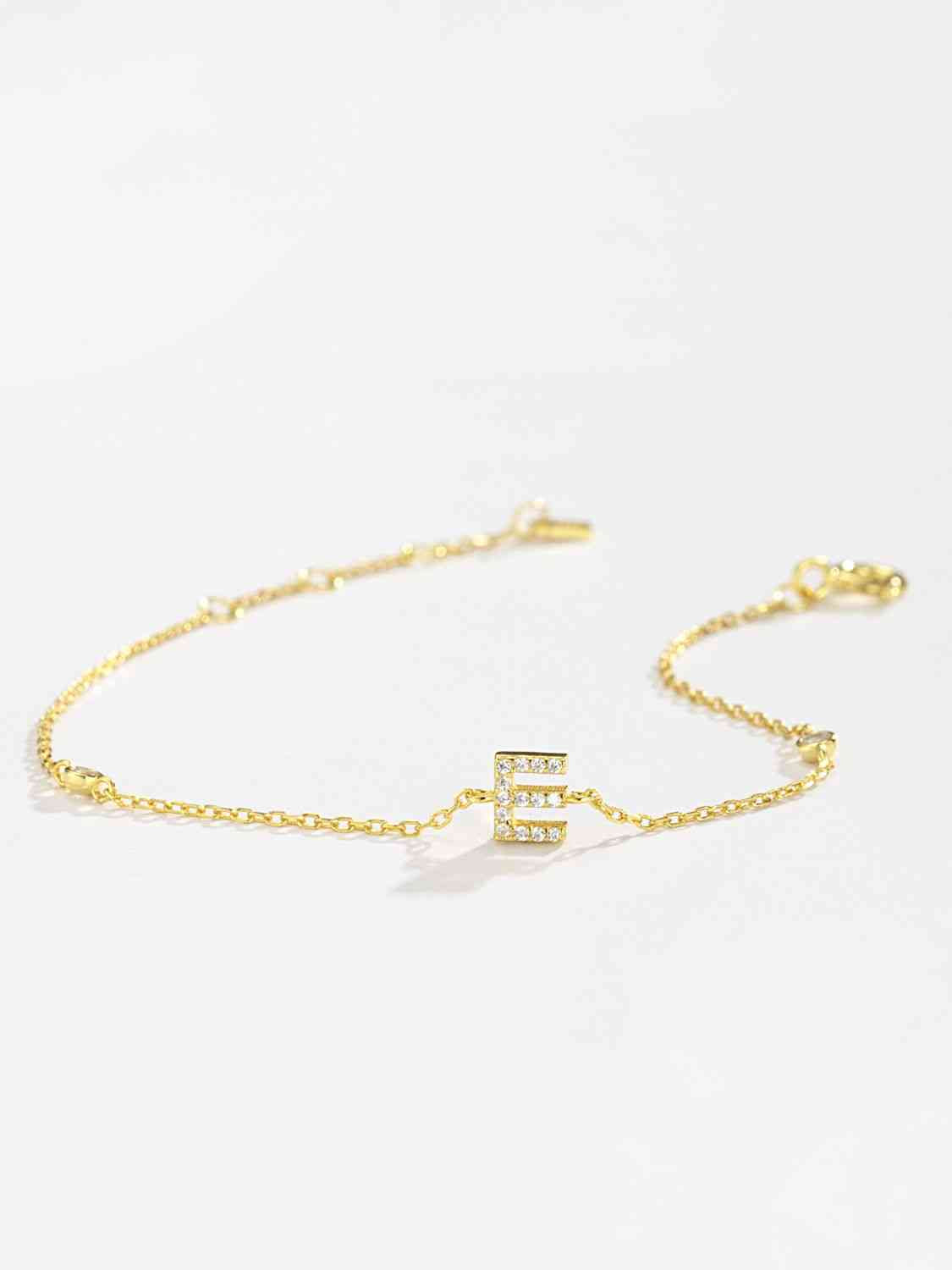 A To F Everyday Dainty Bracelet