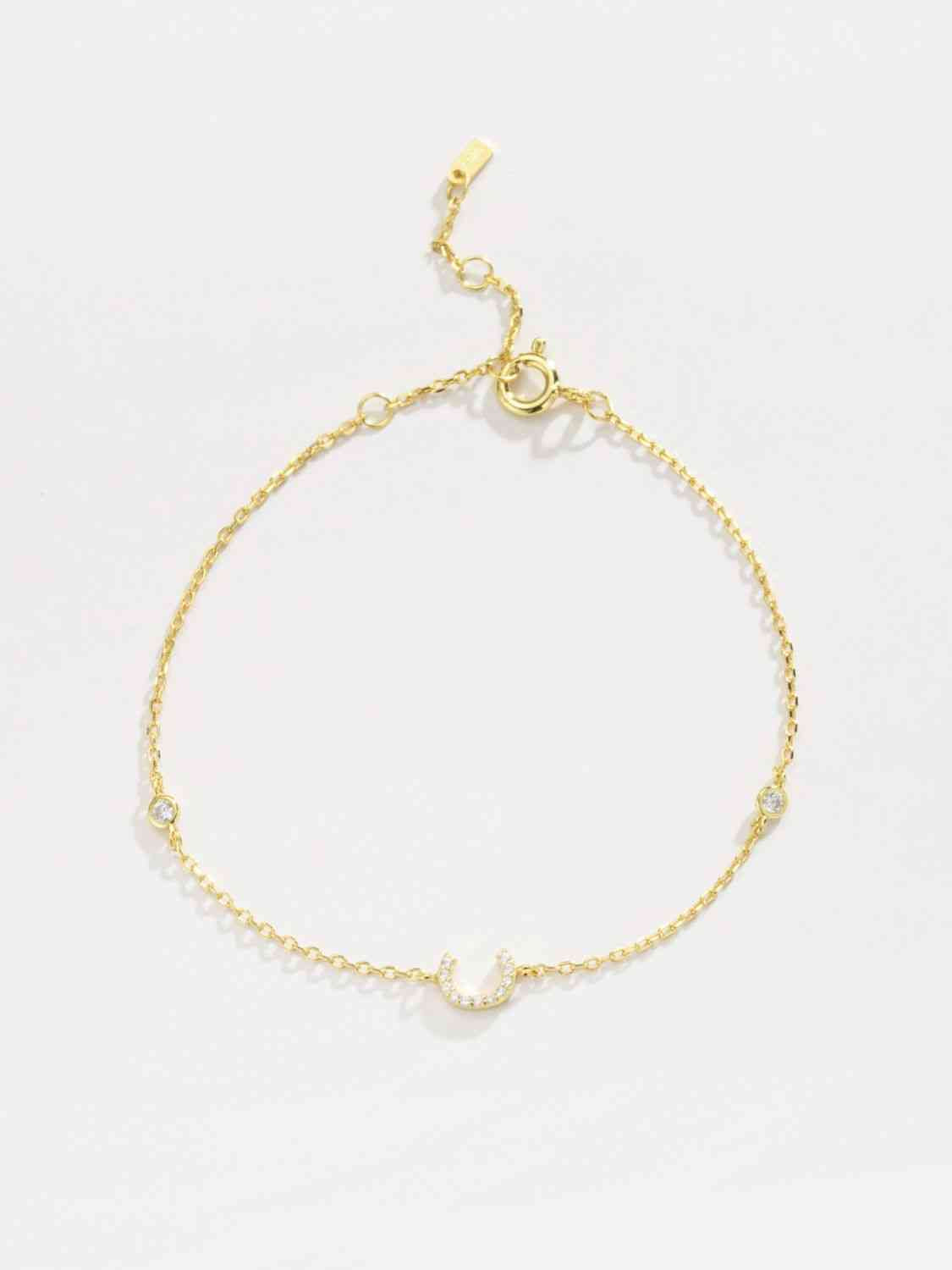 A To F Everyday Dainty Bracelet