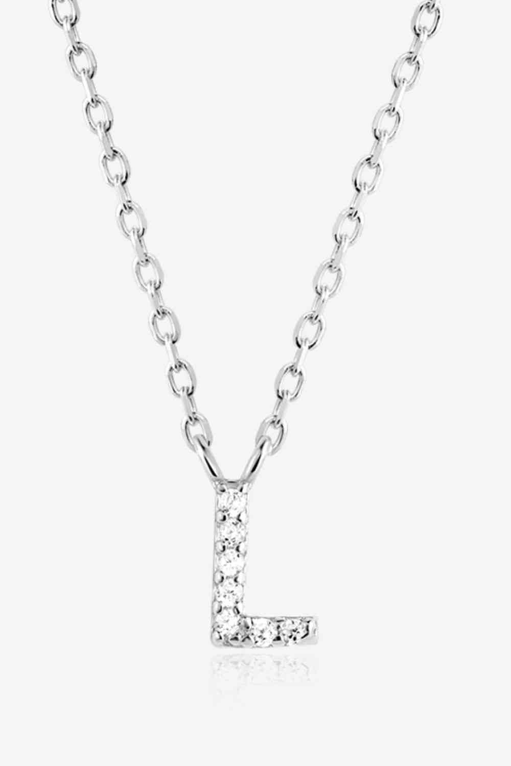 L To P Everyday Sterling Silver Necklace