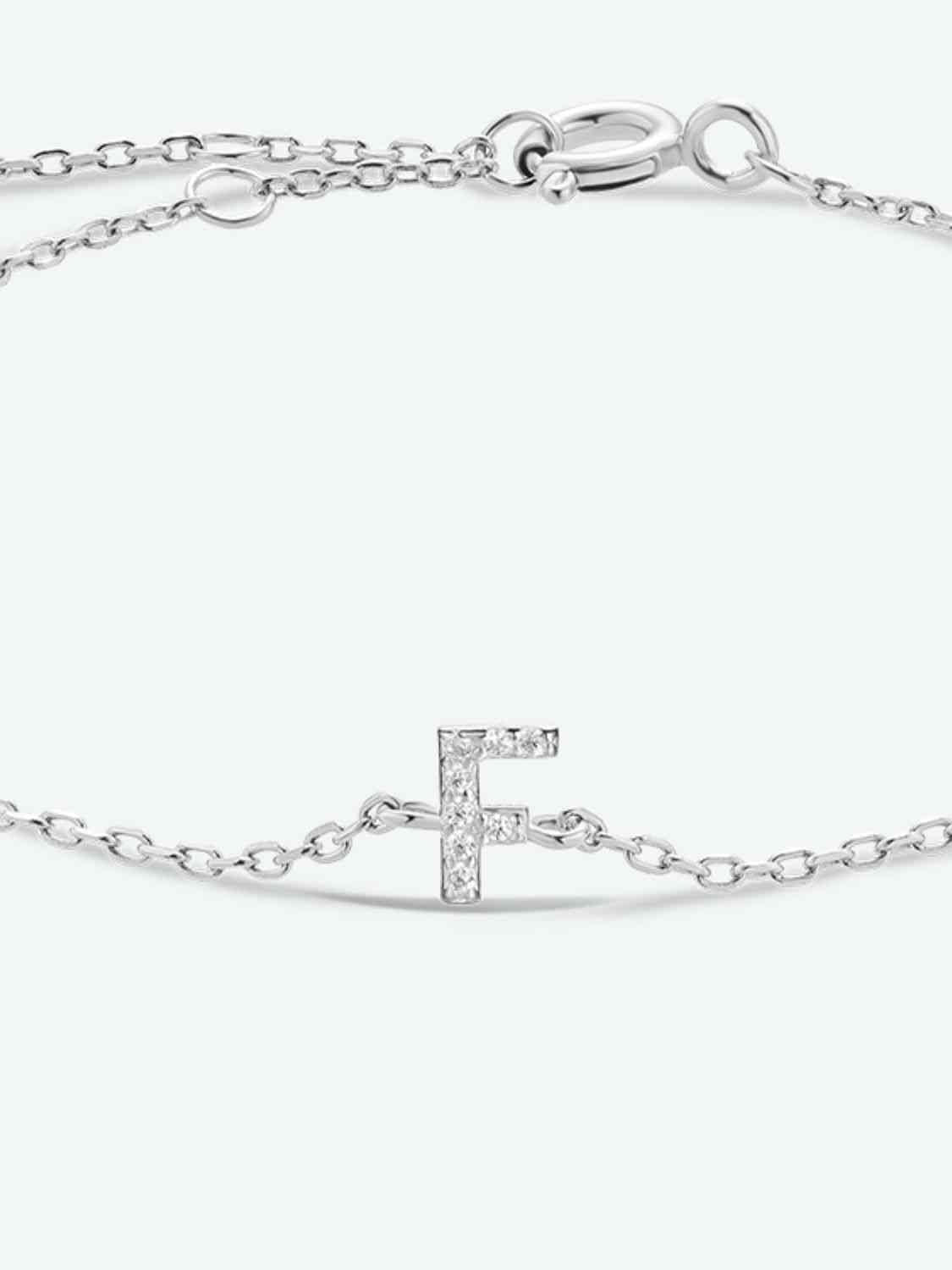 A To F Everyday Dainty Bracelet