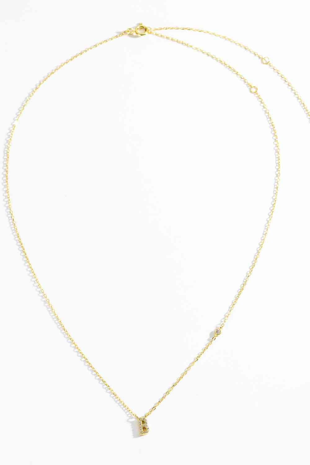 A To F Dainty Everyday Necklace