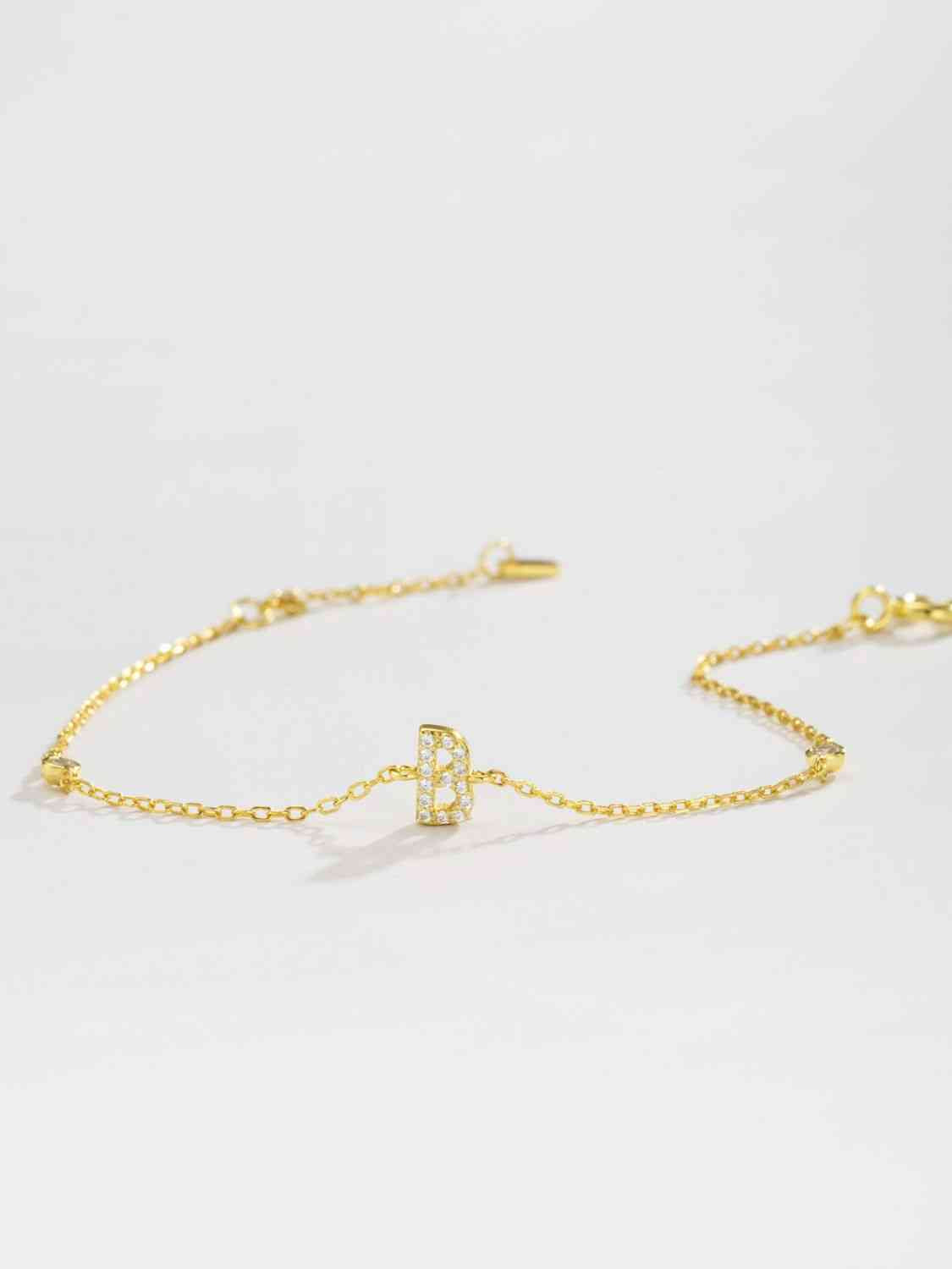 A To F Everyday Dainty Bracelet