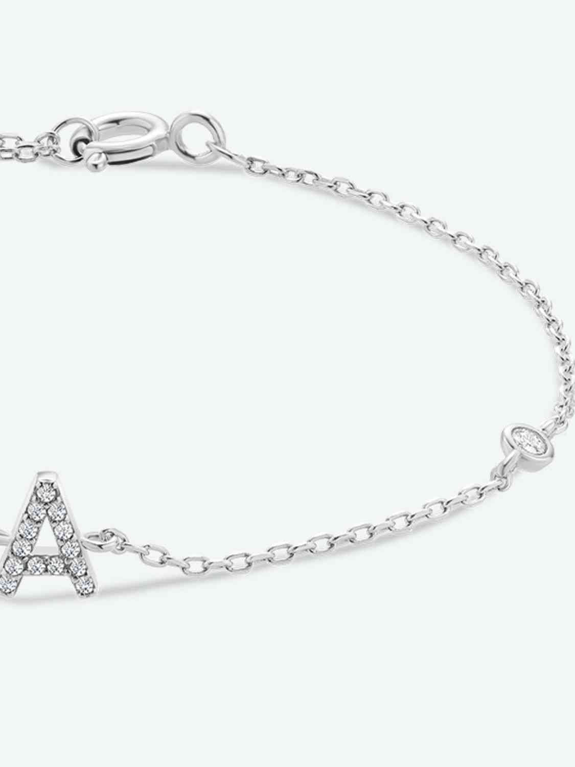 A To F Everyday Dainty Bracelet