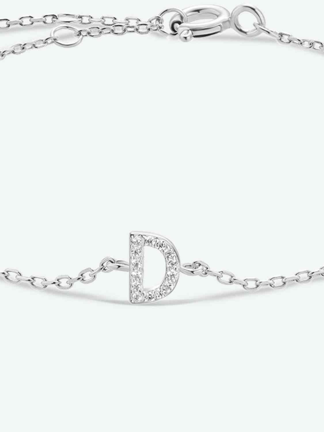 A To F Everyday Dainty Bracelet