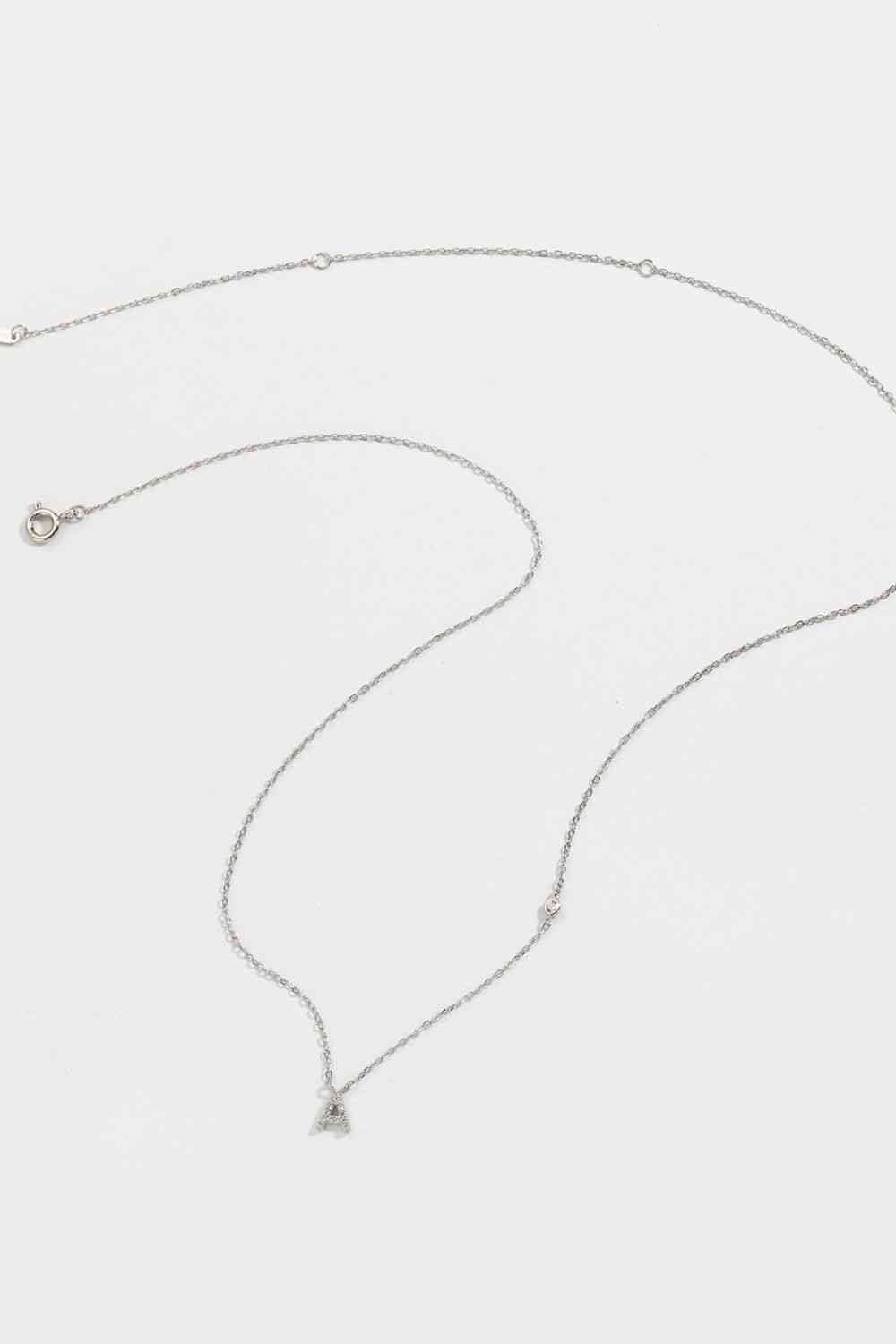 A To F Dainty Everyday Necklace