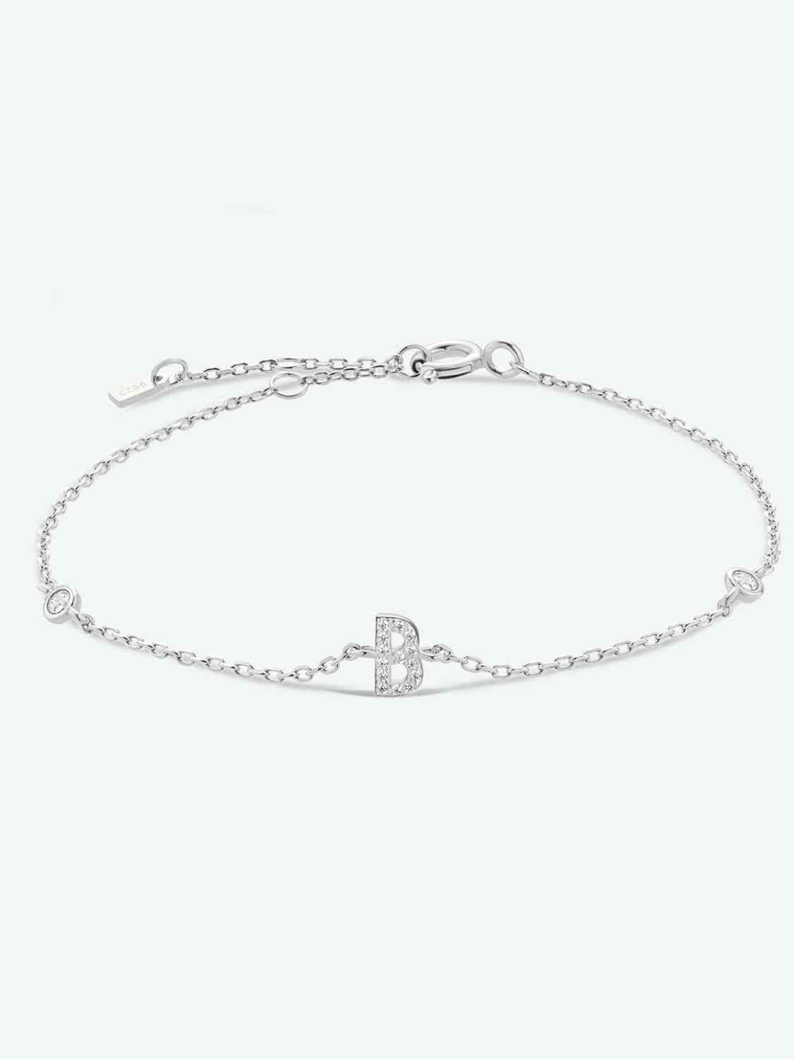 A To F Everyday Dainty Bracelet