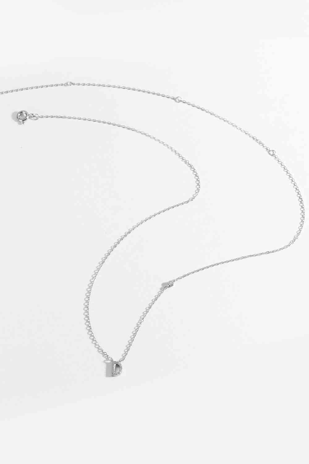 A To F Dainty Everyday Necklace