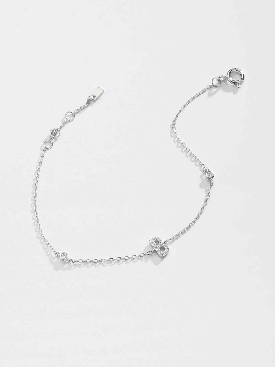 A To F Everyday Dainty Bracelet