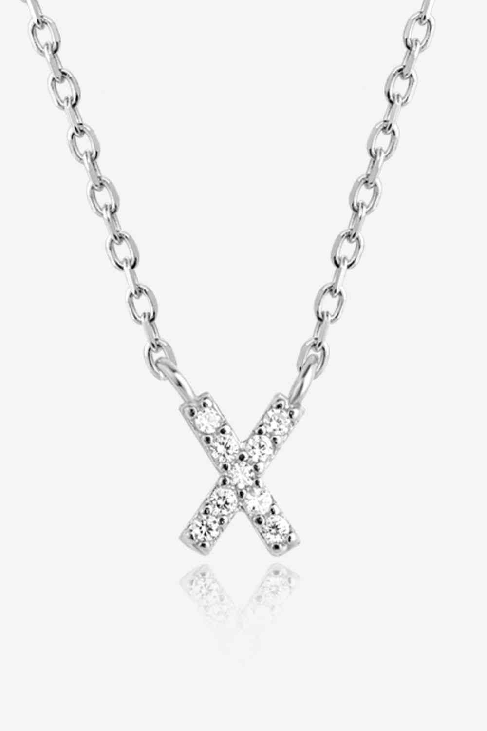 V To Z Zircon Everyday Dainty Necklace