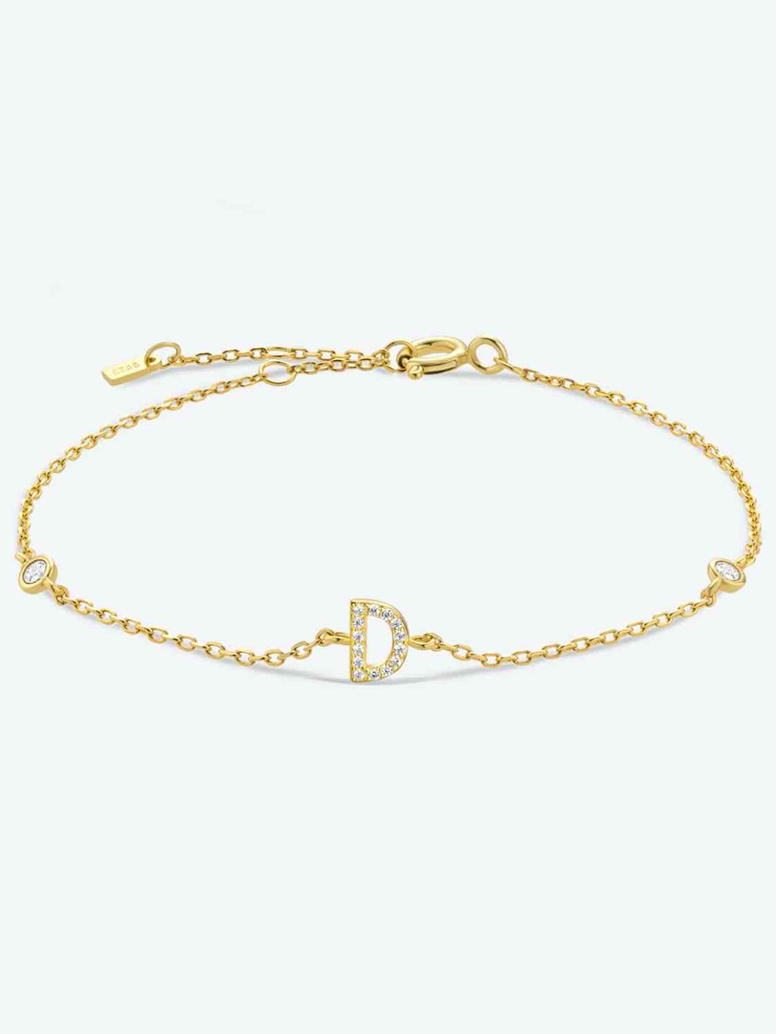 A To F Everyday Dainty Bracelet