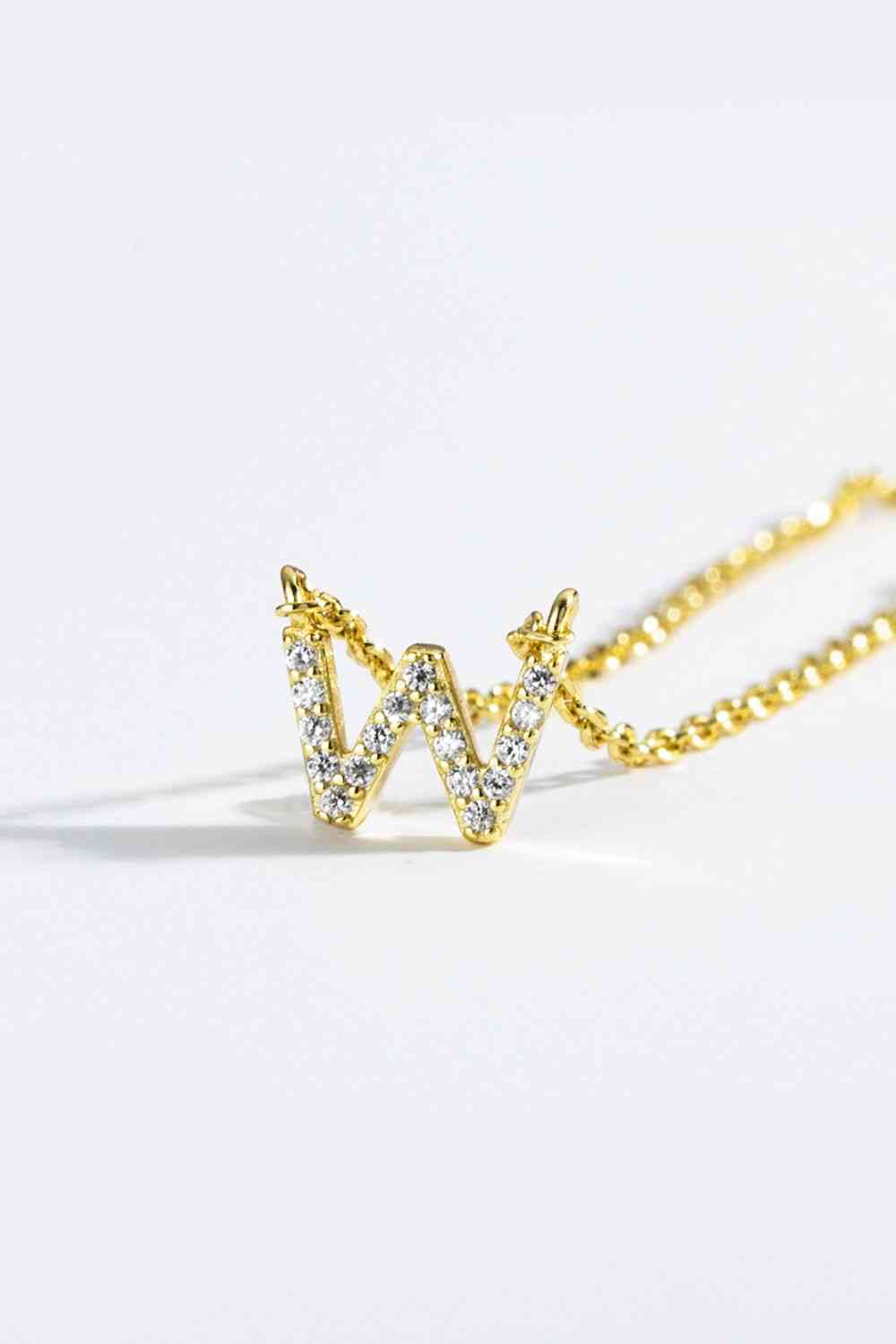 V To Z Zircon Everyday Dainty Necklace