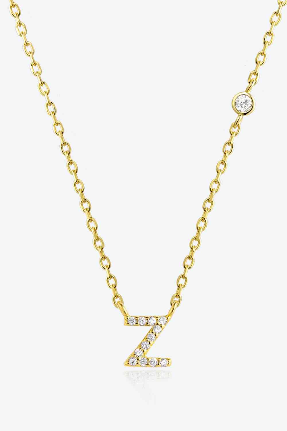 V To Z Zircon Everyday Dainty Necklace