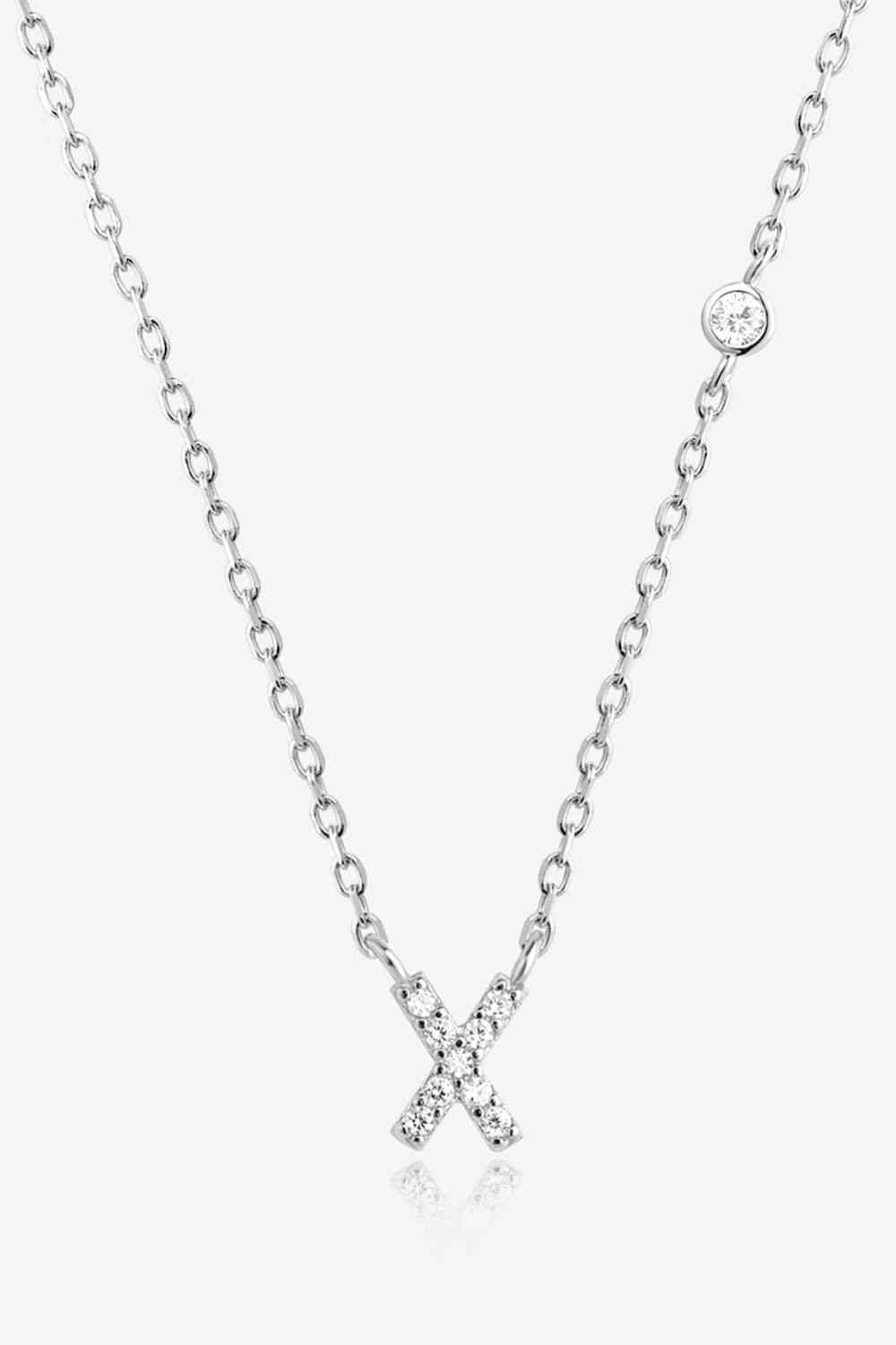 V To Z Zircon Everyday Dainty Necklace