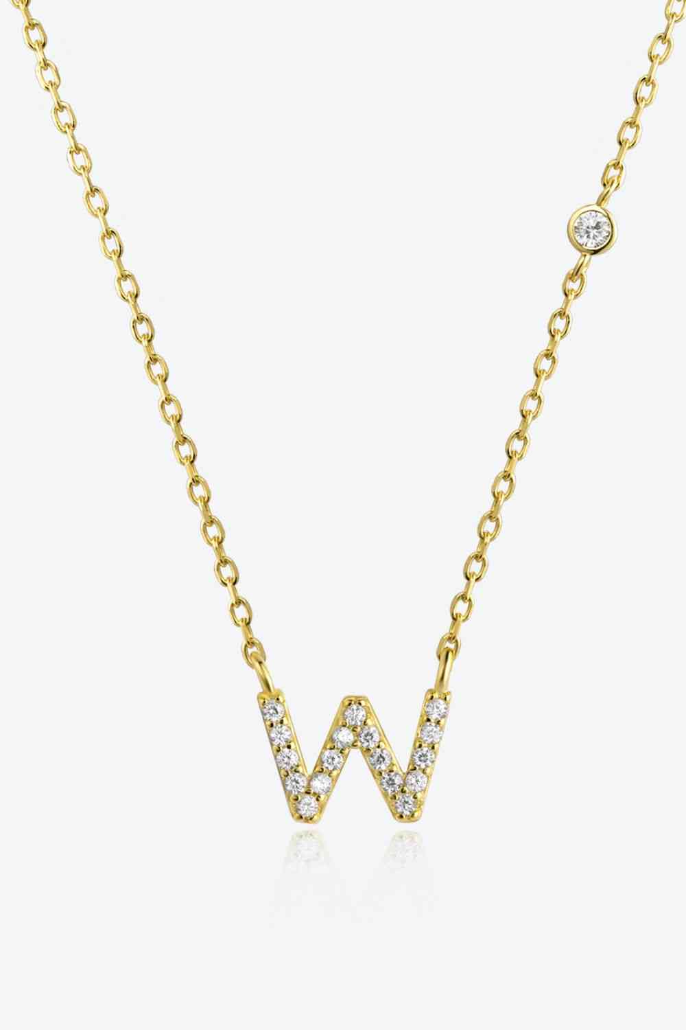 V To Z Zircon Everyday Dainty Necklace