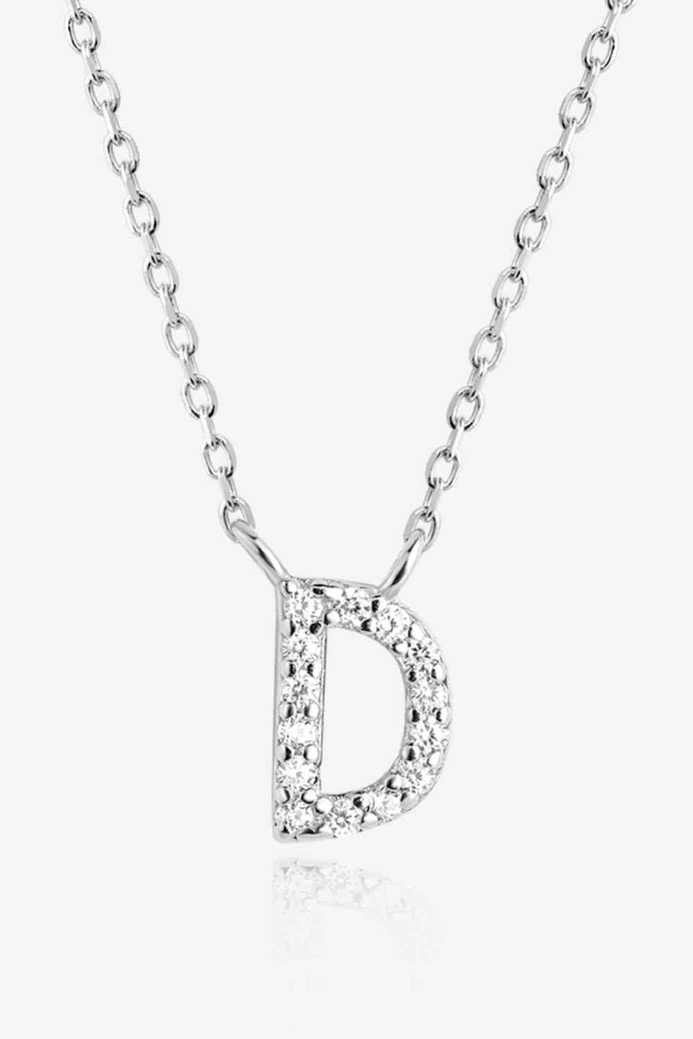 A To F Dainty Everyday Necklace