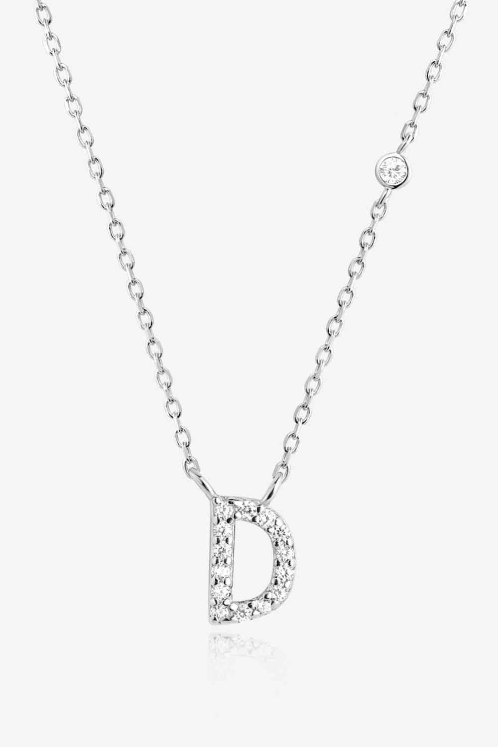 A To F Dainty Everyday Necklace