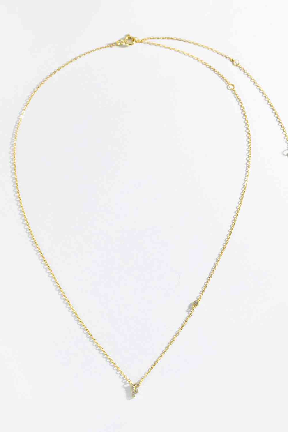 A To F Dainty Everyday Necklace