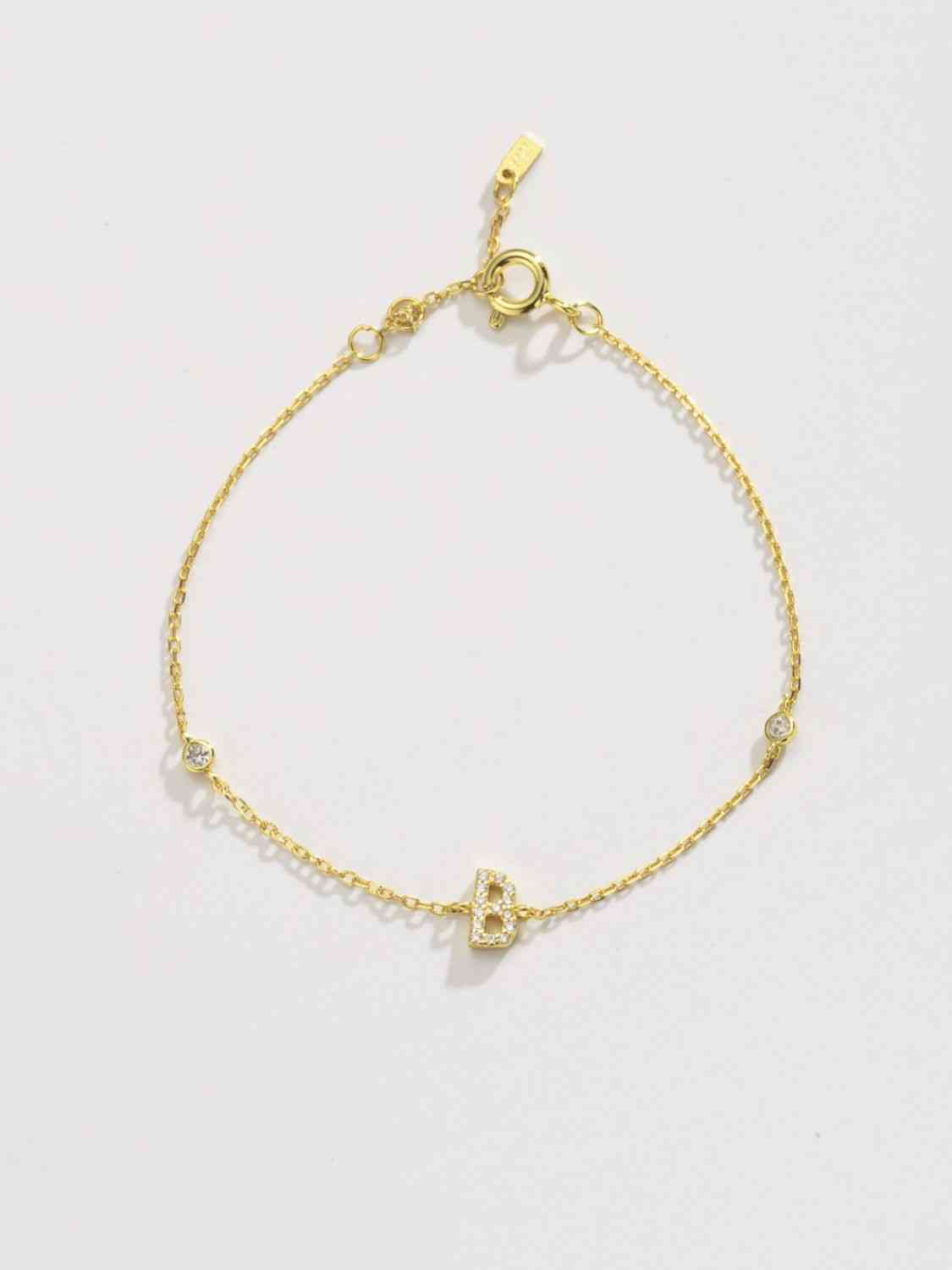 A To F Everyday Dainty Bracelet