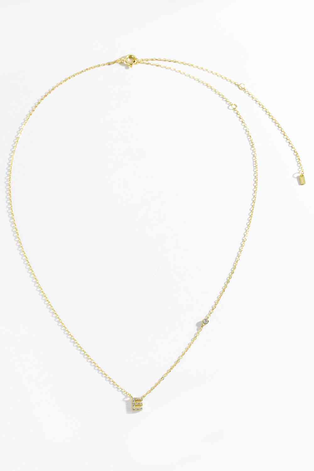 A To F Dainty Everyday Necklace