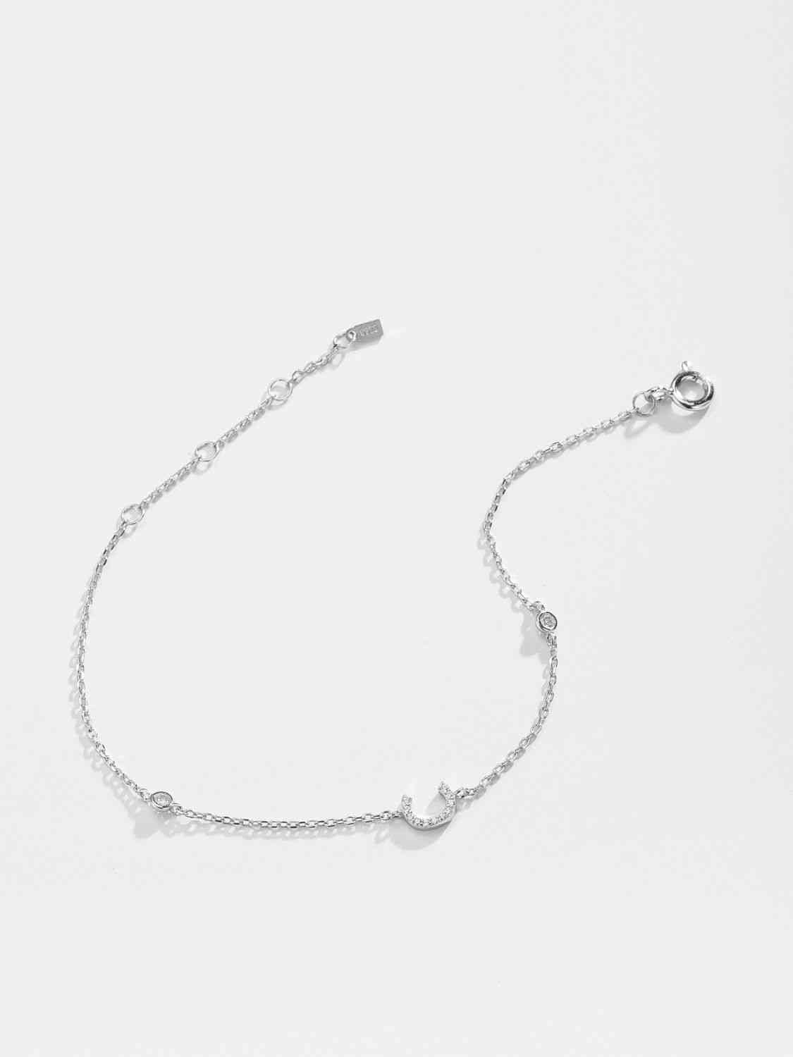 A To F Everyday Dainty Bracelet