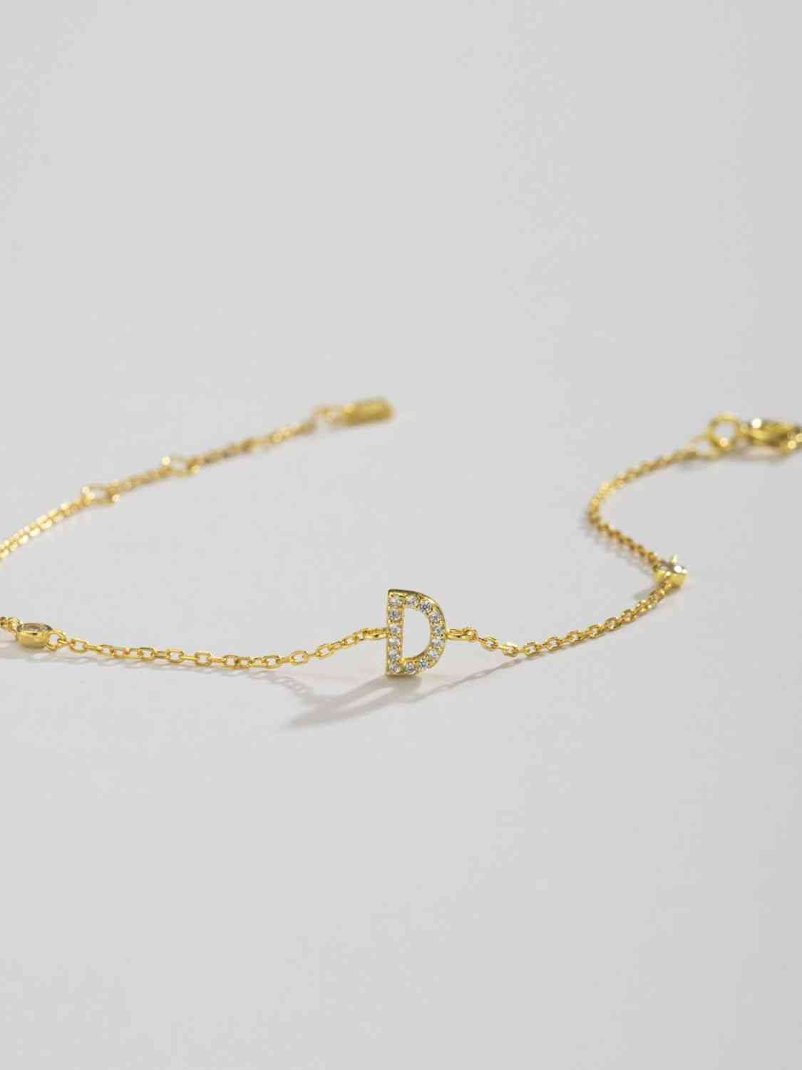 A To F Everyday Dainty Bracelet