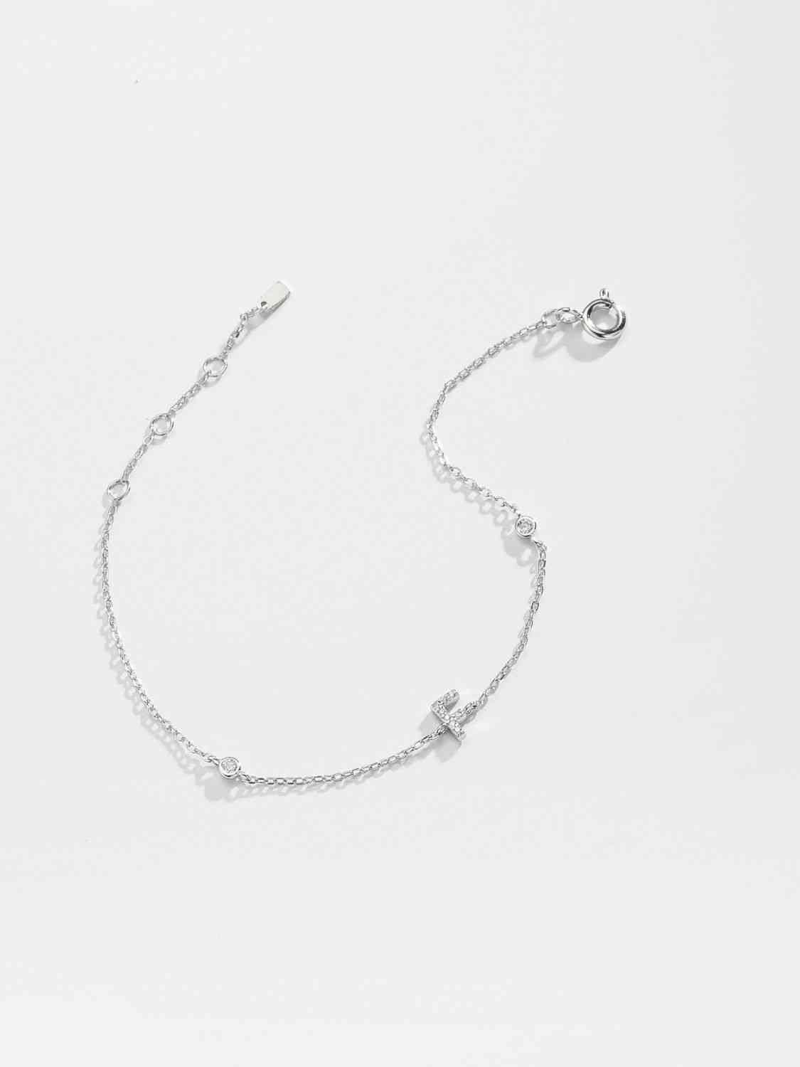 A To F Everyday Dainty Bracelet