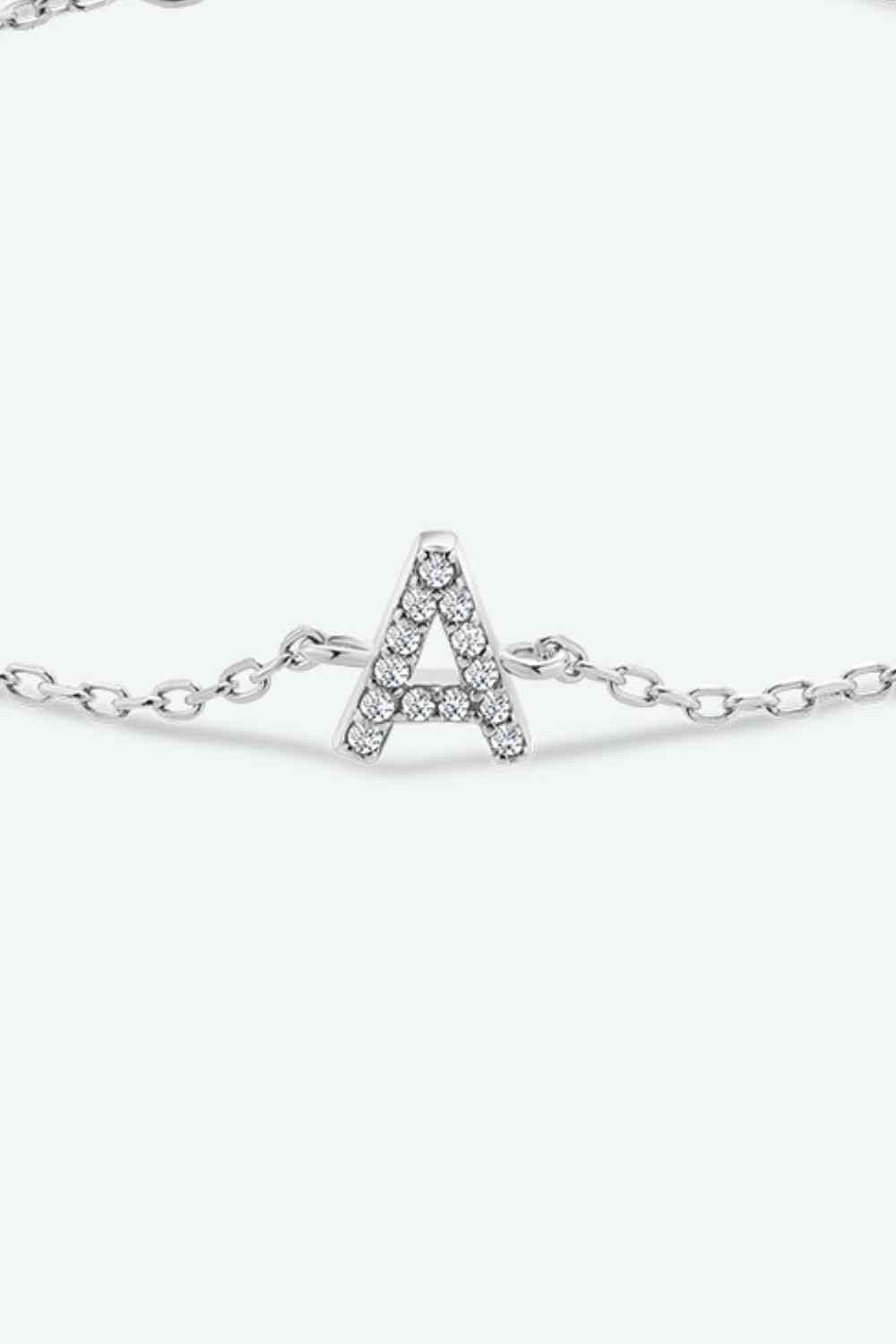 A To F Everyday Dainty Bracelet