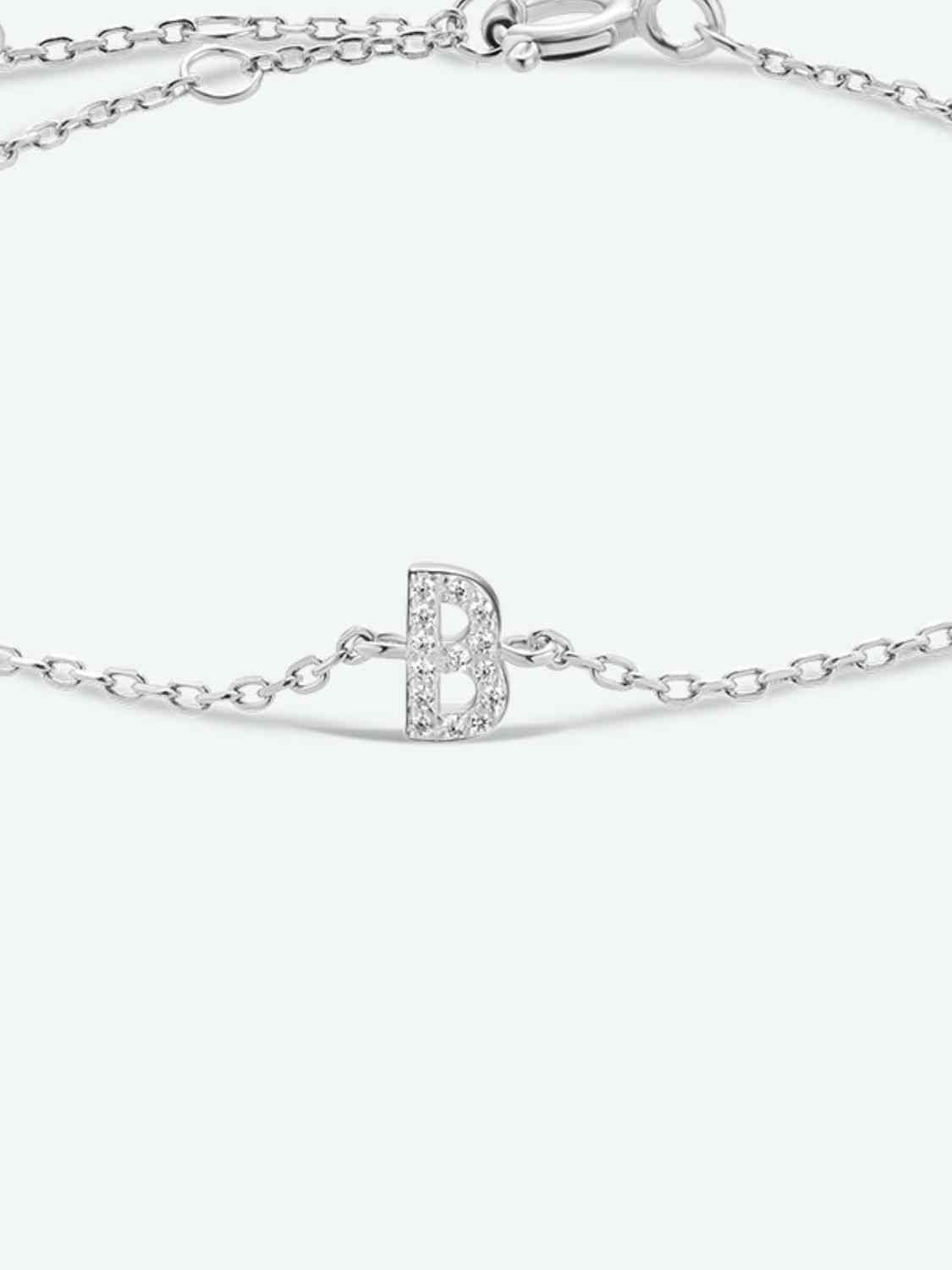 A To F Everyday Dainty Bracelet