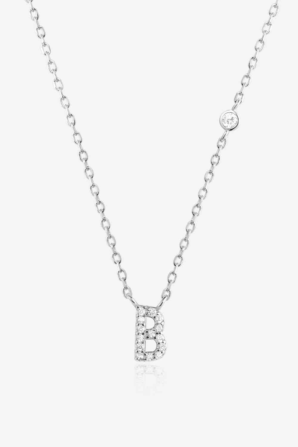 A To F Dainty Everyday Necklace