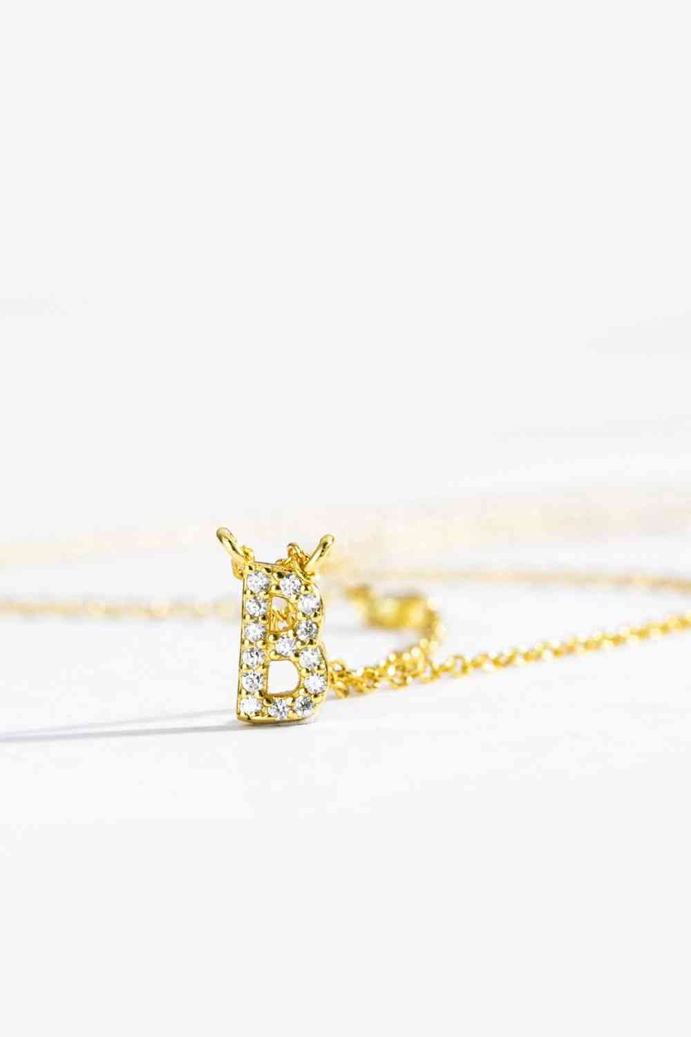 A To F Dainty Everyday Necklace