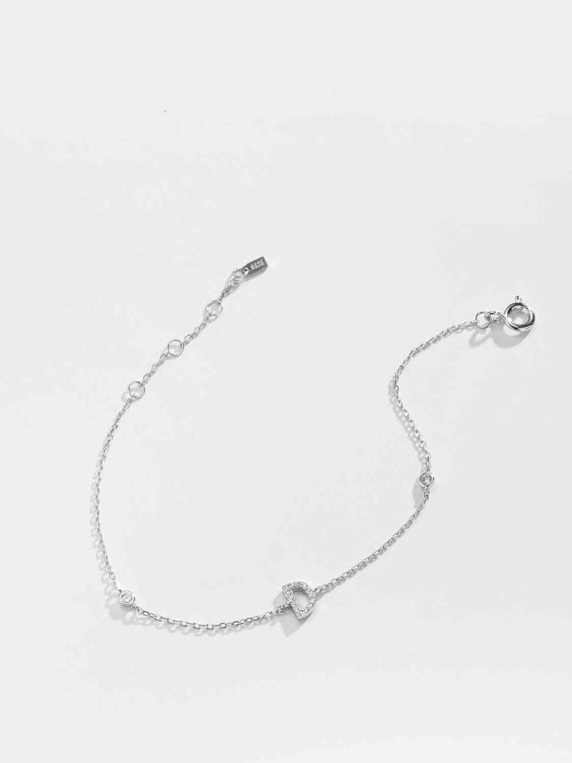 A To F Everyday Dainty Bracelet