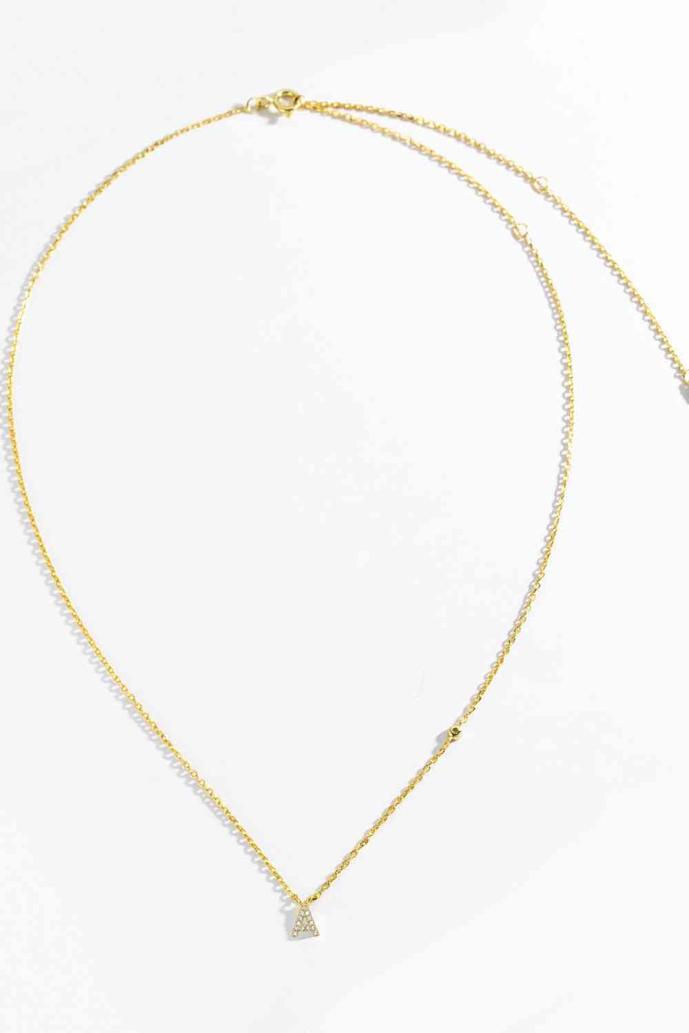 A To F Dainty Everyday Necklace